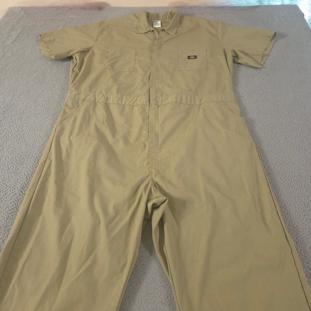 Dickies Coverall Mens 3XL Tall Short Sleeve Poplin Straight Leg Jumpsuit Utility